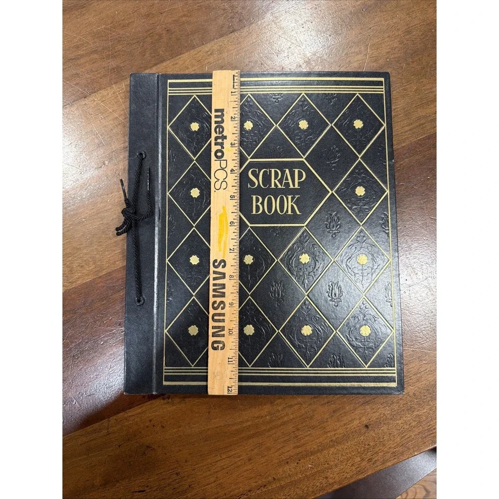 Vintage 1959 NEW 22 Page Scrapbook With Original Receipt